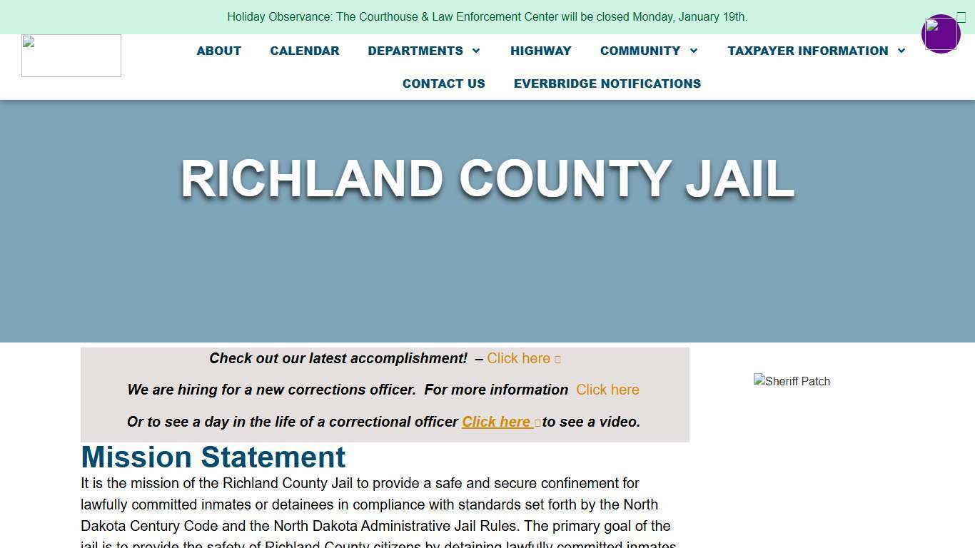 Jail – Richland County, North Dakota