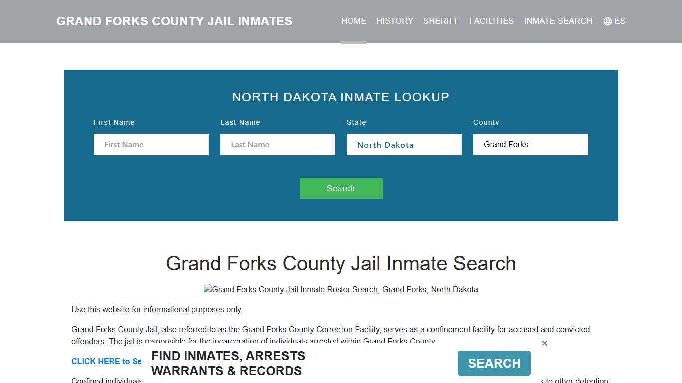 Grand Forks County Jail Inmate Roster Lookup, Grand Forks, ND
